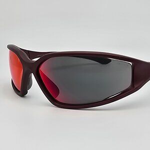 The North Face Sidecut Matte Red Frame Spectra 10 MC Red Mirror Lens Sunglasses